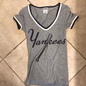 Victoria’s Secret Pink yankees baseball shirt